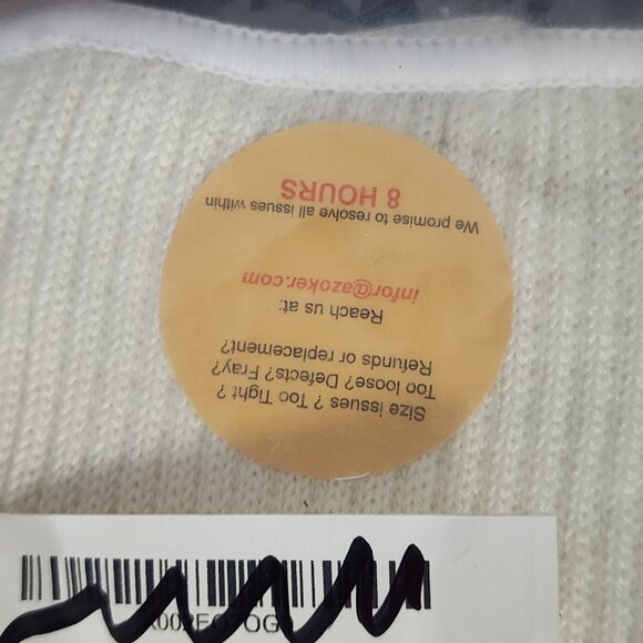 Azoker Brand Red and White Long Cuff BBQ Grill Heat Resistant Gloves Made in USA - Picture 12 of 16